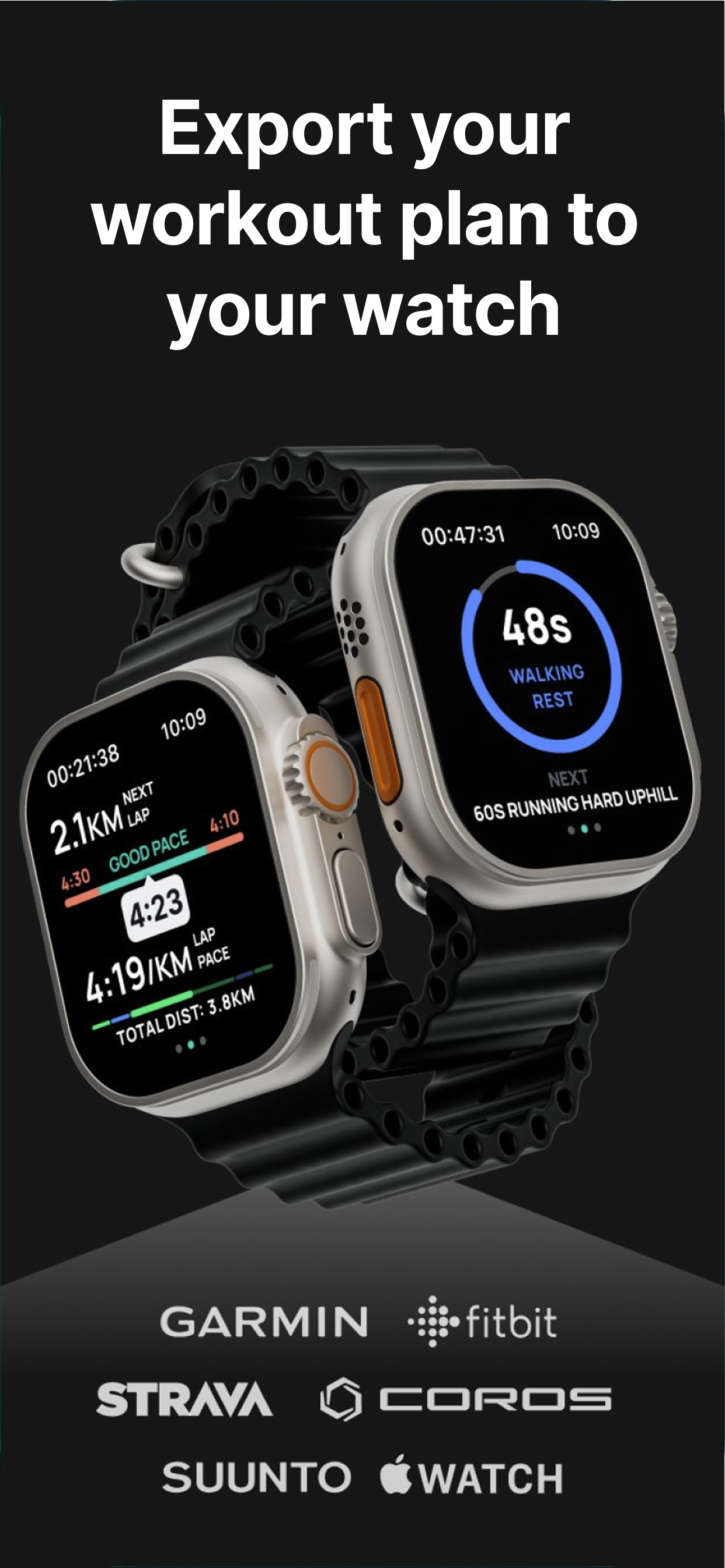 Apple Watch workout export